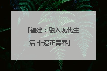 福建：融入现代生活 非遗正青春